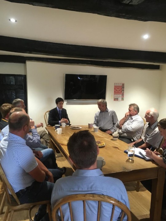 Rory Stewart MP Meets With NFU Members